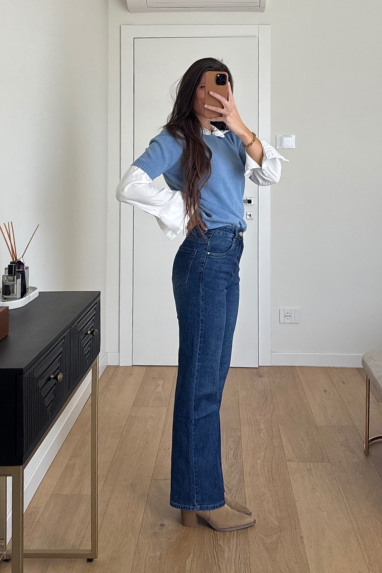 Jeans dritto lavaggio chiaro