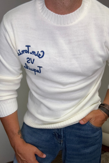 MAN Maglioncino con ricamo