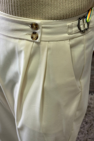 MAN Pantalone con fibbia laterale