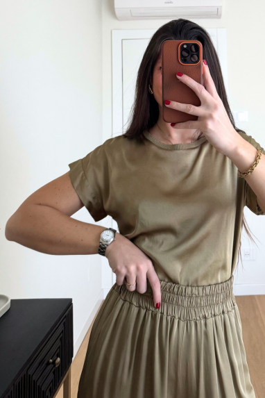 ECO Maglia girocollo satinata