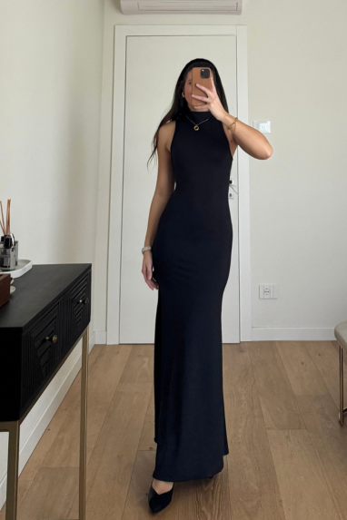 TWENTY Abito lungo con spacco laterale