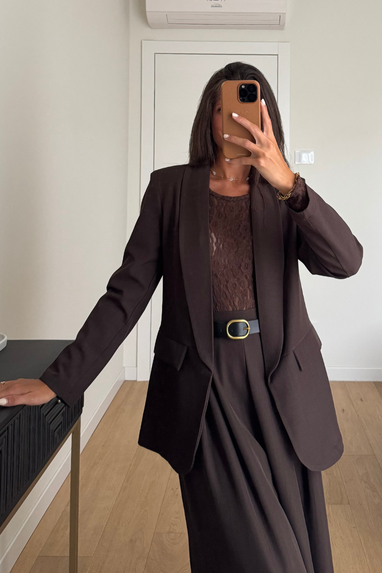 TWENTY Tailleur con pantalone ampio