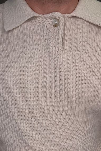 MAN Polo in maglia con bottone