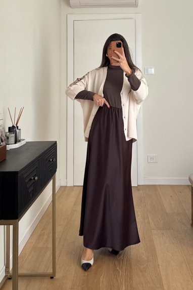 Gonna lunga satinata