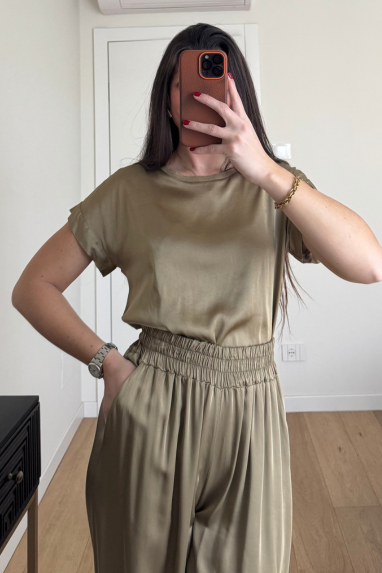 ECO Maglia girocollo satinata