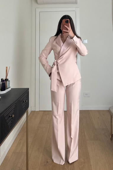 ECO Pantalone palazzo tailleur