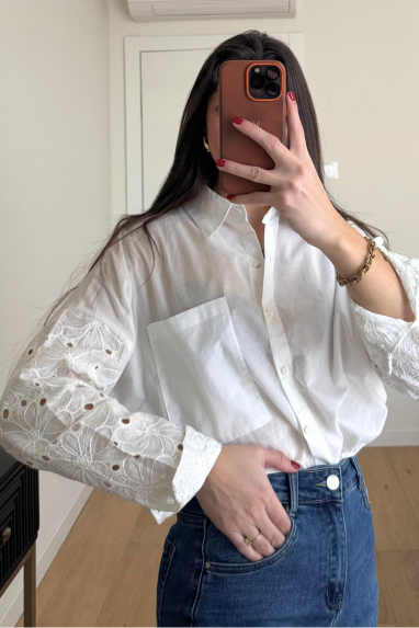 Camicia con lavorazione