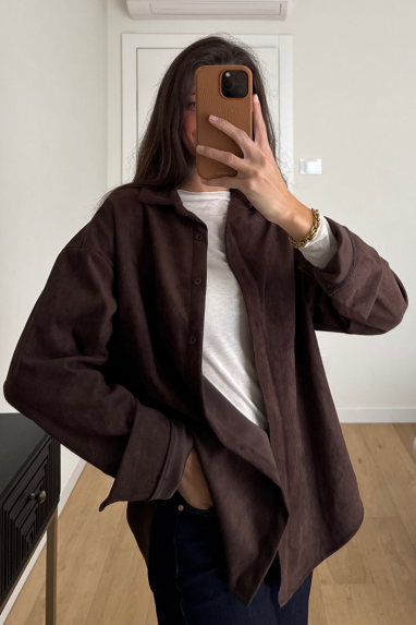 TWENTY Camicia suede