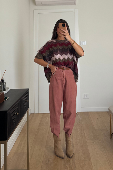 ECO Pantalone in velluto a costine