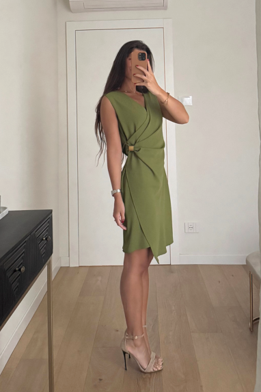 ECO Abito asimmetrico con drappeggio