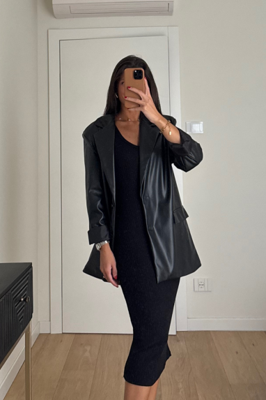 Blazer over in ecopelle