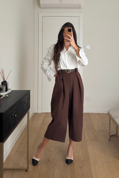 TWENTY Pantalone balloon suede