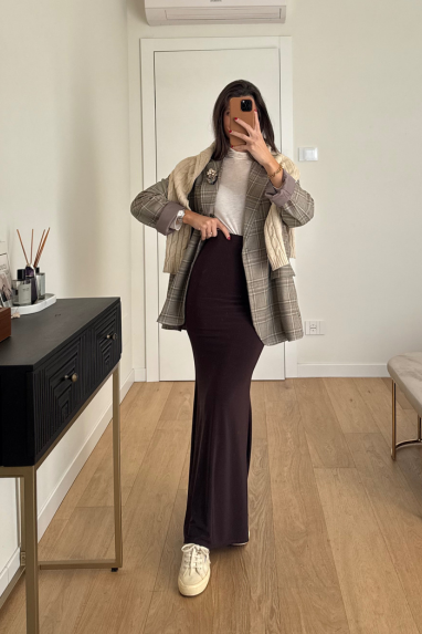 Gonna lunga elasticizzata