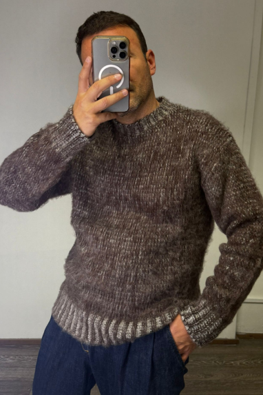 MAN Maglione girocollo melange