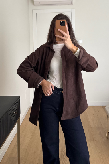 TWENTY Camicia suede