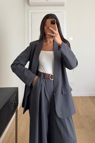 TWENTY Tailleur con pantalone ampio