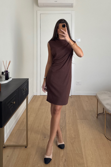 TWENTY Abito con arricciatura laterale