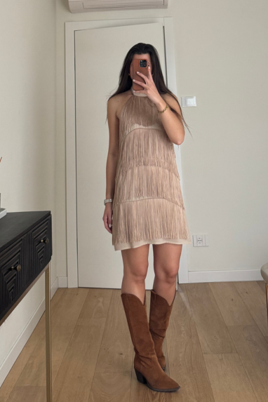 ECO Minidress con frange