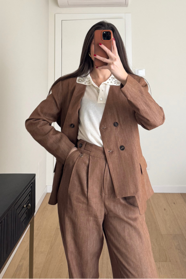 ECO Giacca kimono doppiopetto