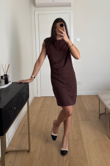 TWENTY Abito con arricciatura laterale