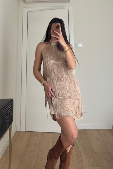ECO Minidress con frange