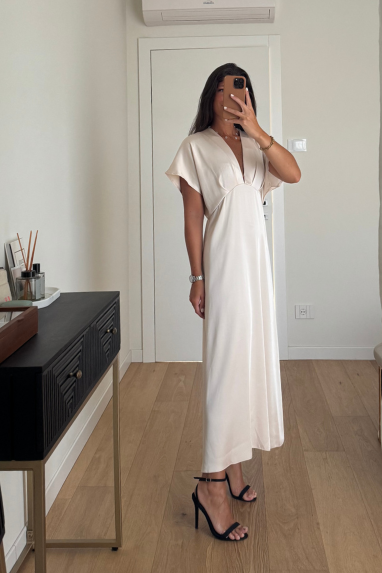 TWENTY Abito lungo con drappeggio