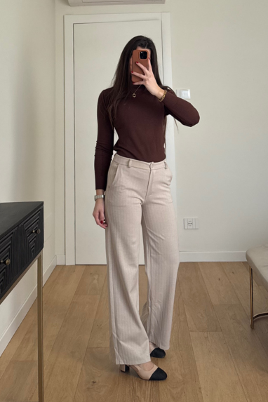 TWENTY Pantalone dritto con trama