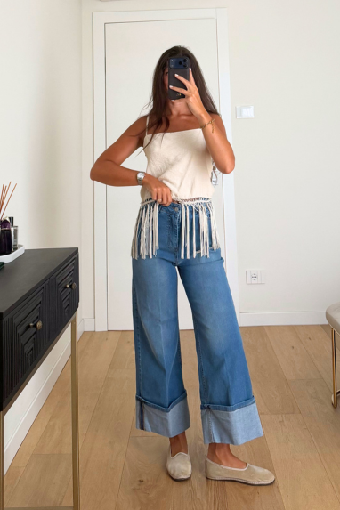 ECO Jeans con risvolto