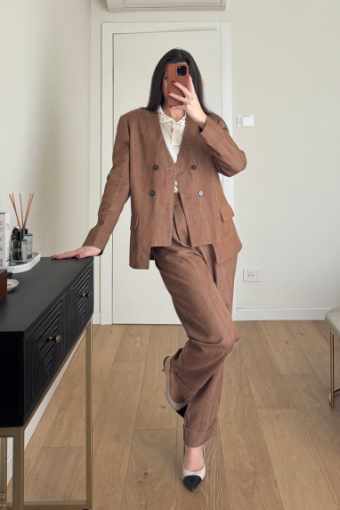 ECO Giacca kimono doppiopetto