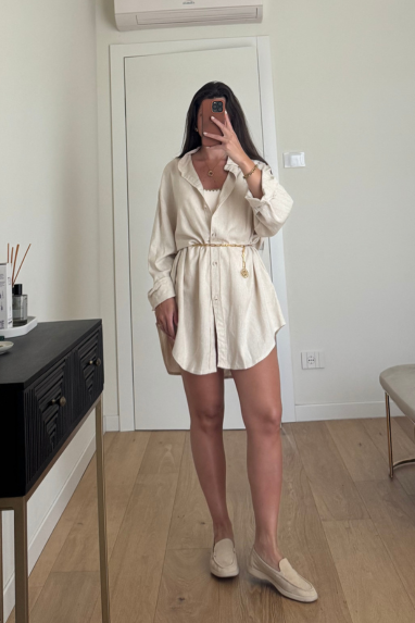 MAISON AMOUR Maxi camicia Era