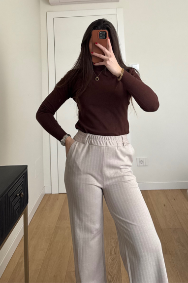 TWENTY Pantalone con trama