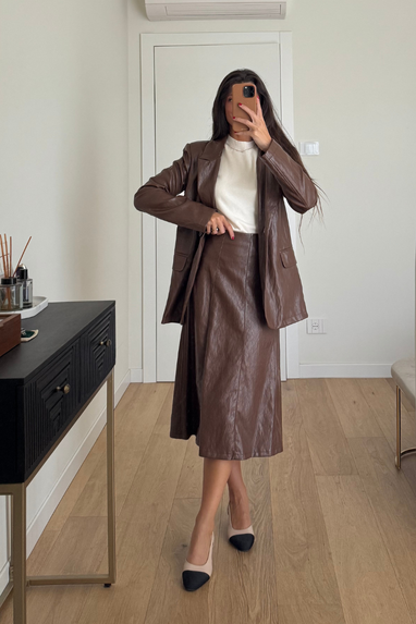 ECO Blazer in ecopelle