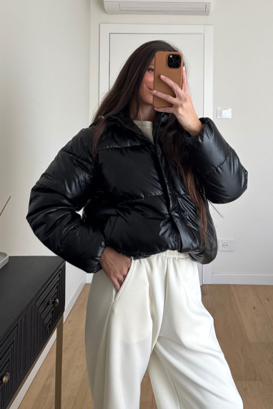 Piumino con cappuccio