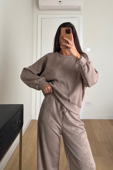 TWENTY Coordinato tuta con trama