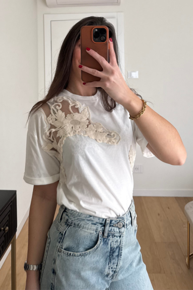 ECO T-shirt con ricamo