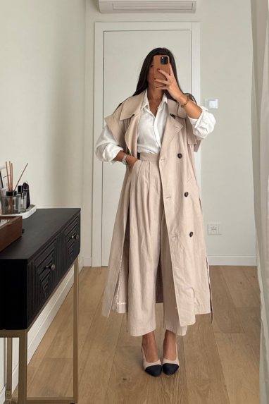 Coordinato trench e pantalone