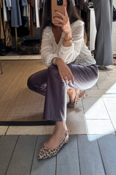 TWENTY slingback animalier