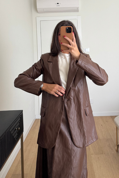 ECO Blazer in ecopelle