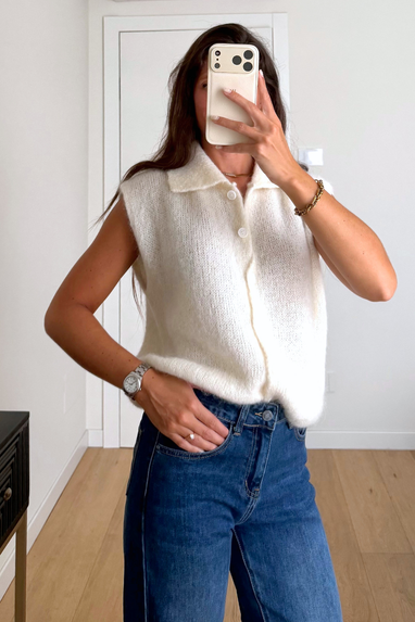 Cardigan Mohair Polo