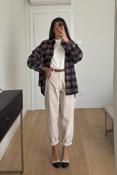 ECO Pantalone in velluto a costine