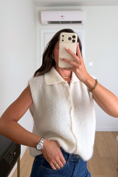 Cardigan Mohair Polo