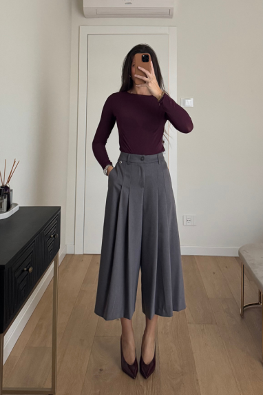 ECO Pantalone ampio cropped