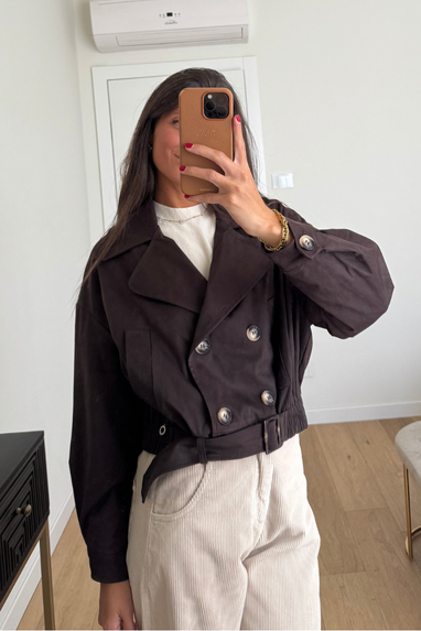 ECO Giacca trench crop