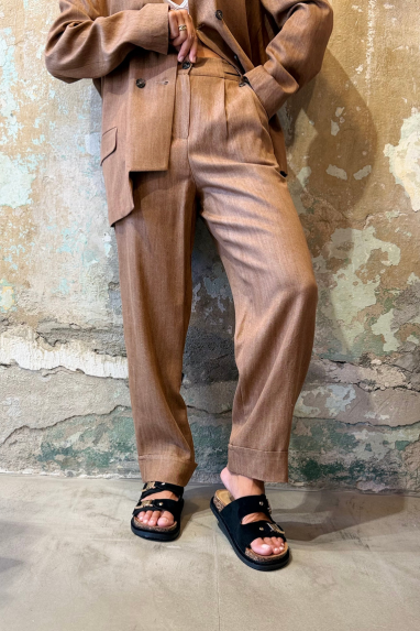 ECO Pantalone con Risvolto