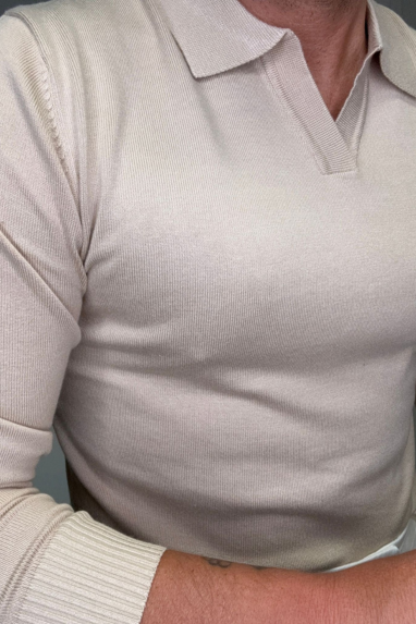 MAN Maglia manica lunga con colletto