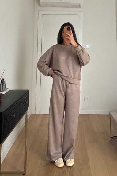 TWENTY Coordinato tuta con trama