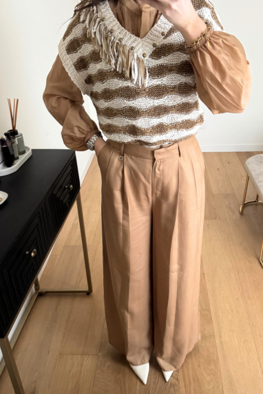 ECO Pantalone palazzo in lyocell