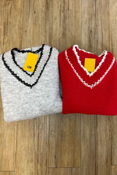 TWENTY Maglia scollo a V con dettagli