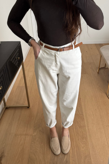 ECO Pantalone con risvolto