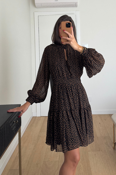 ECO Abito a pois in viscosa